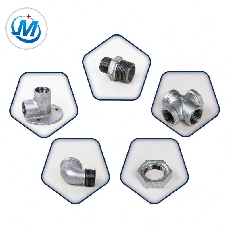 Professional Design Names Of Pvc Pipe Fittings -<br />
Passed ISO 9001 Test For Gas Connect BS Galvanized Malleable Iron Water Supply Pipe Fittings - Jinmai Casting