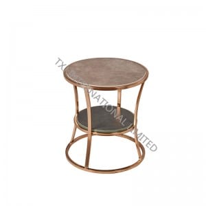 Top Quality Luxury Dining Chair -<br />
 LARGO Ceramic Coffee Table With Gloden Chromed Frame - TXJ