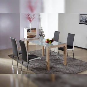 OEM Factory for Contemporary Dining Chairs -<br />
 BD-1419 Tempered Glass Dining Table with MDF Legs - TXJ