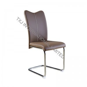 Reasonable price for Marble Print Coffee Table -<br />
 TC-1650 PU Dining Chair with Chromed Flat Tube - TXJ