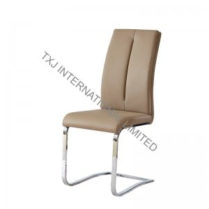 Short Lead Time for Lacquer Tv Stand -<br />
 TC-1729 PU Dining Chair with Chromed Frame - TXJ