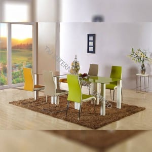 New Arrival China Modern Wood Dining Table -<br />
 CTD-007C Tempered Glass Dining Table - TXJ