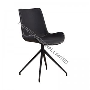 Special Price for Fabric Barstool -<br />
 LOWA Fabric Dining Chair With Black Powder Coating Legs - TXJ