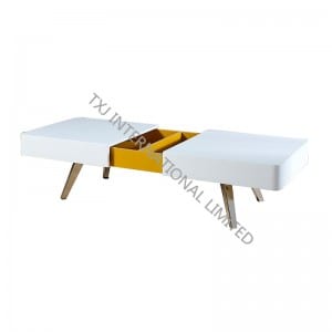 Chinese wholesale Lift Coffee Table -<br />
 TT-1665 MDF Coffee Table White - TXJ