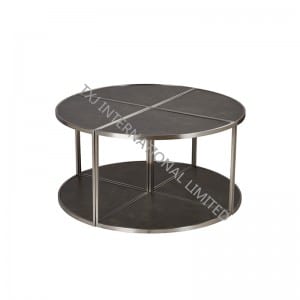 China Factory for Dining Room Chairs -<br />
 LEAF Ceramic Coffee Table With Stainless Steel Frame - TXJ