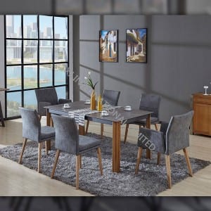 Reasonable price Solid Wooden Table -<br />
 CARSEN-TABLE Tempered glass dining table with hot transfer - TXJ