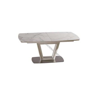 New Fashion Design for Upholstered Bench -<br />
 EMILY-DT Extension Table With MDF&Ceramic Top - TXJ