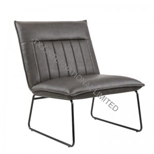 High reputation Stacking Hotel Dining Chair -<br />
 Nordic Relax Chair with antique PU   - TXJ