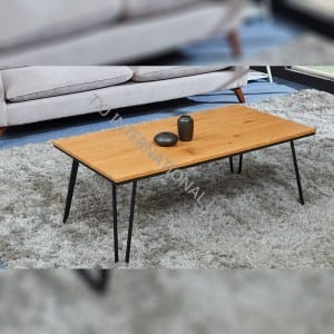 Chinese wholesale Stainless Steel Dining Table -<br />
 TT-1875  MDF Coffee Table Oak Color - TXJ