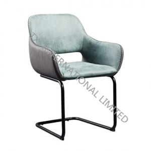 Europe style for Cheap Metal Chairs -<br />
 ANGEL Fabric Dining Chair Armchair With Black Powder Coating Legs - TXJ