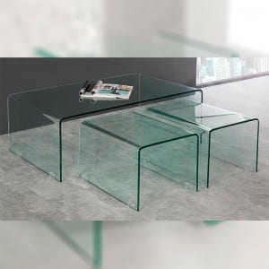 Lowest Price for Flip Computer Desk -<br />
 BENT-10 Bent Glass Coffee Table - TXJ