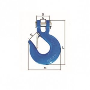 Matt Prepainted Steel Coil Tube Thimble -<br />
U.S.TYPE CLEVIS SLIP HOOK WITH LATCH - Thunder