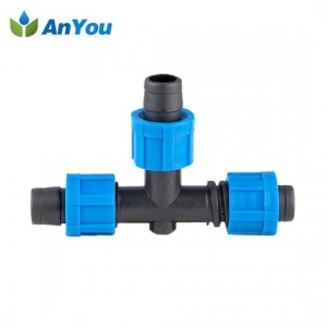 2017 wholesale price Spray Tube Fittings -<br />
 Lock tee for drip tape - Anyou