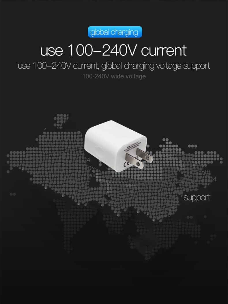 6 5V2.1A 10.5W WALL CHARGER with US plug3