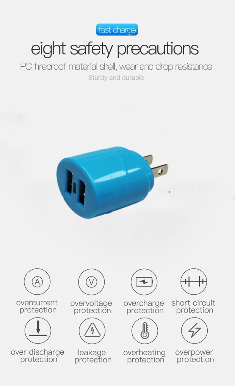 10 5V2.0A 10W WALL CHARGER with US plug1