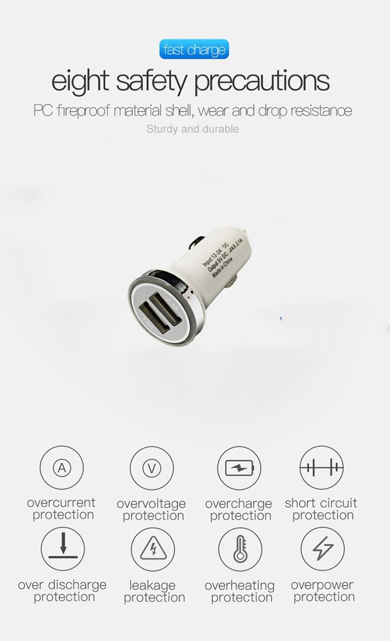 2 5V4.8A 24W  USB CAR CHARGER1
