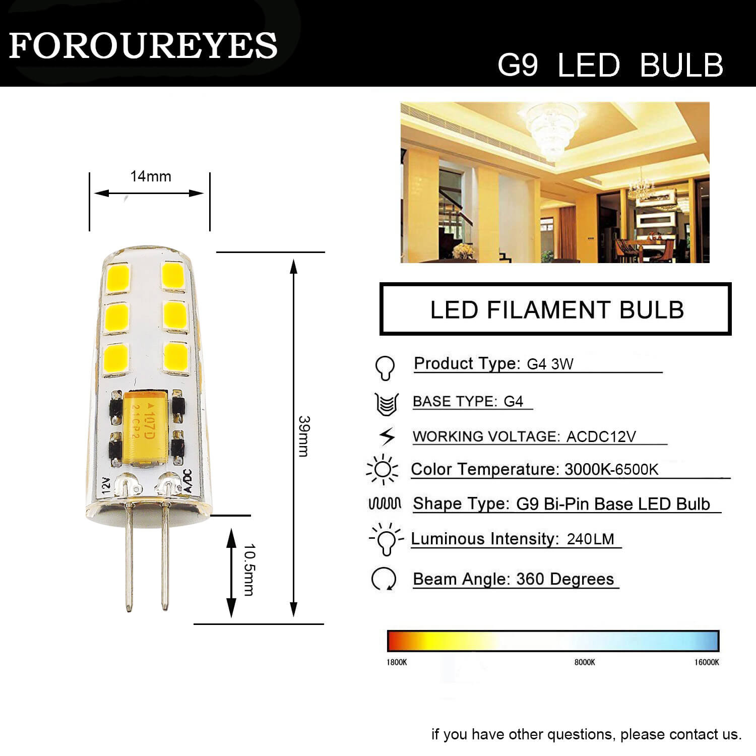 12V LED lamp G4 Bulb (11)