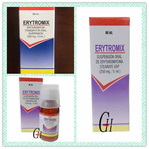 Erythromycin am Dolur Gwddf