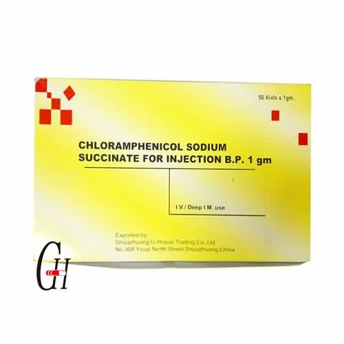 Chlooramfenikol natrium KoA vir inspuiting 1g