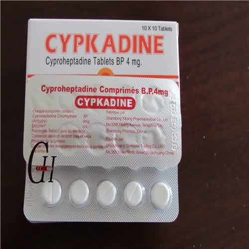 Els comprimits de 4 mg de ciproheptadina