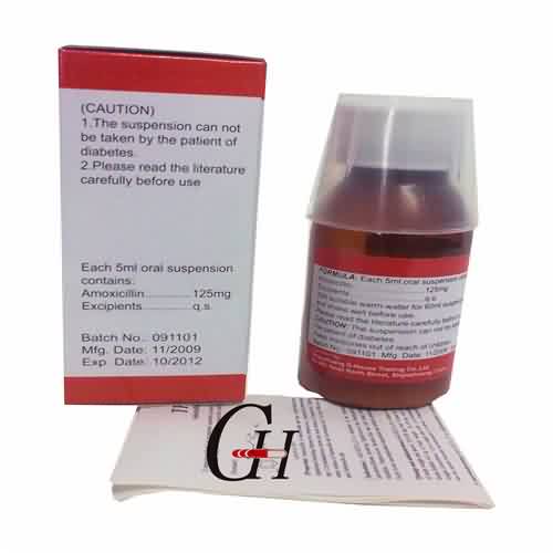 Amoxicillin Powder for Oral Suspension 125mg/5ml