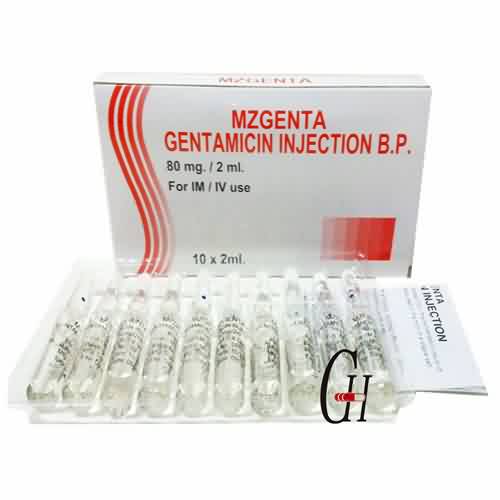 Gentamicin ማስገባትን BP 80mg / 2ml