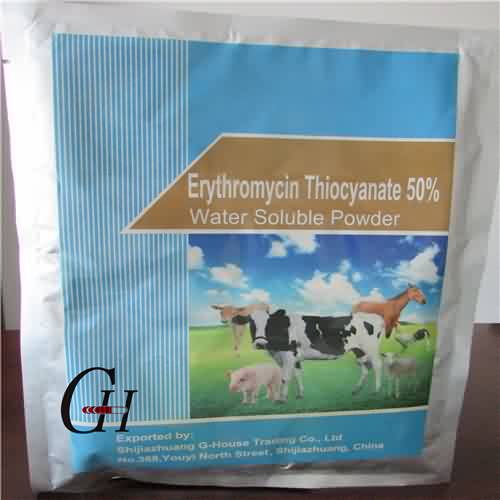 Eritromicina tiocianato solúvel em água do pó