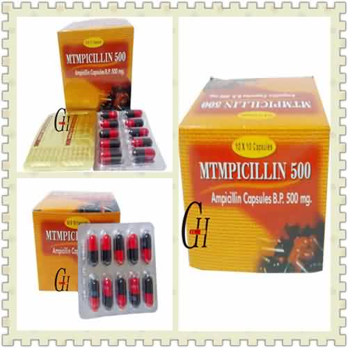 ग्रॅम निगेटिव्ह सूक्ष्म जंतू व एश्चेरिशिया कोलाय यांच्या काही प्रकारात त्यांच्या विरूद्ध मोठ्या प्रमाणात उपयुक्त असलेले पेनिसिलिन 500 मिग्रॅ डोस