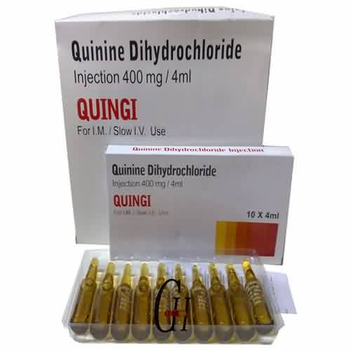 Quinine dihüdrokloriid süstelahusega