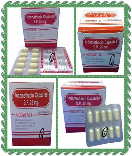 Indomethacin Capsules 25mg Դեղաքանակ