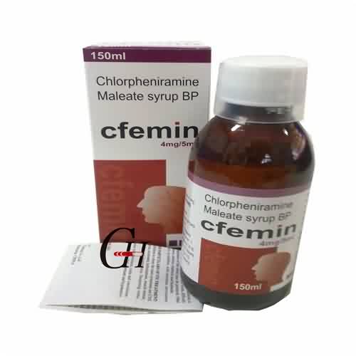 Chlorphenamine Maleato Xarope 4 mg / 5ml