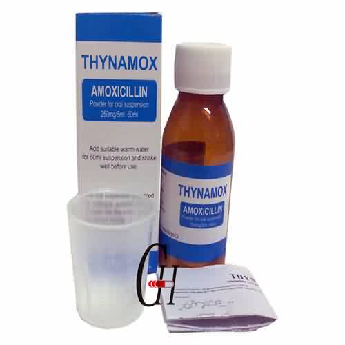 Pluhur Amoxicillin për suspenzion oral 250mg / 5ml