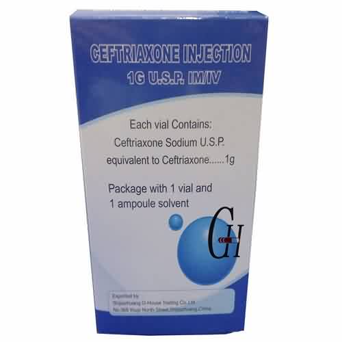 Ceftriaxone सोडियम इंजेक्शन 1 ग्रॅम बीपी