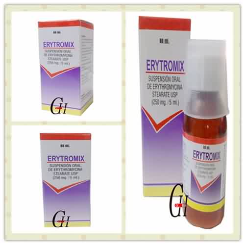 Oral dayandırılması üçün Erythromycin