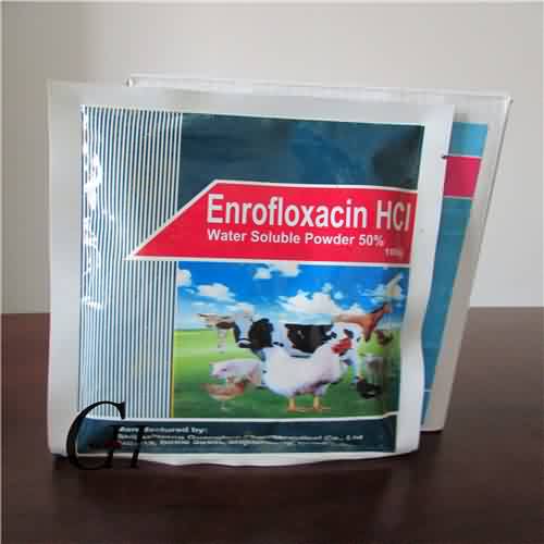 Enrofloxacin HCL sungunuka ufa
