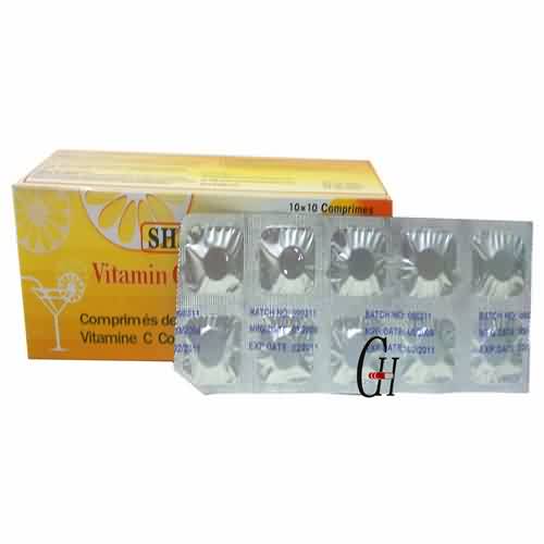 C bitamina chewable pilulak 500mg 