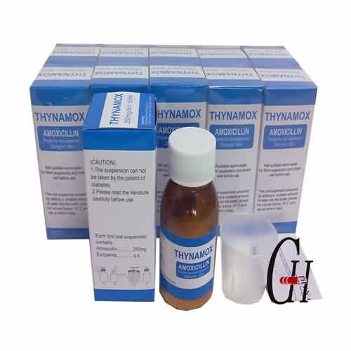Amoxicillin pulver för oral suspension 250 mg / 5 ml