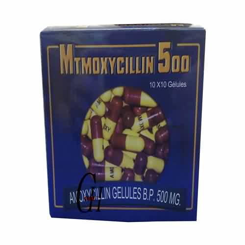 500 mg de amoxicilina Cápsulas USP