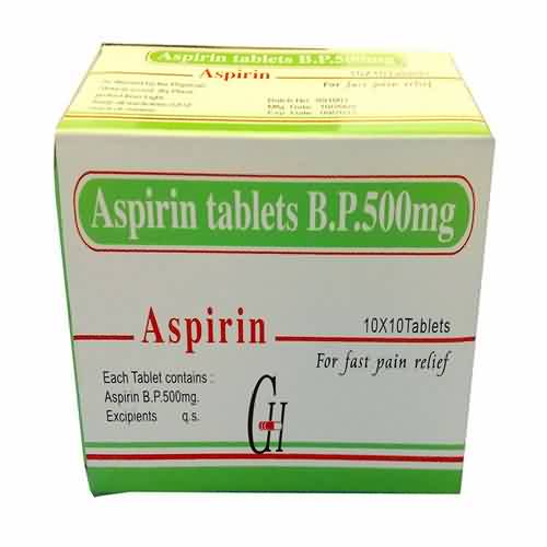 Aspirin tablety BP 500mg