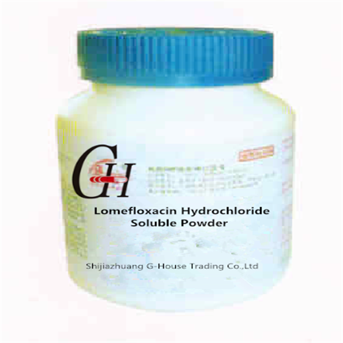 Lomefloxacin clorhidrato Solvebla Pulvoro