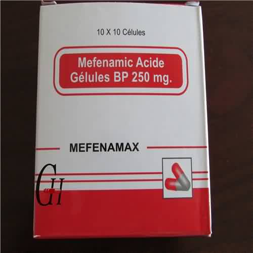 Mefenamic ಆಮ್ಲ ಕ್ಯಾಪ್ಸುಲ್ ಬಿಪಿ 250mg
