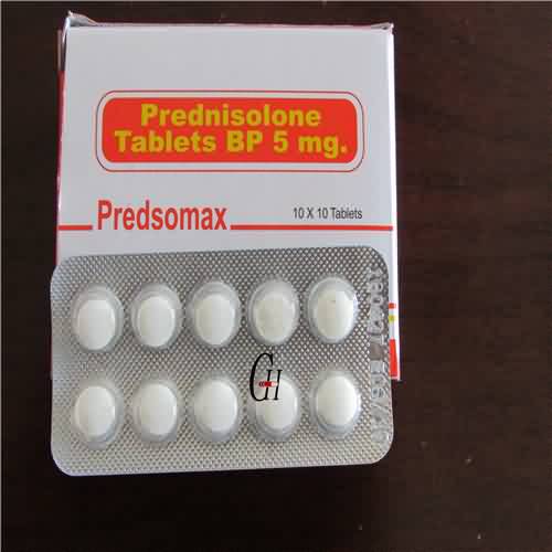 Os comprimidos de 5 mg de prednisolona