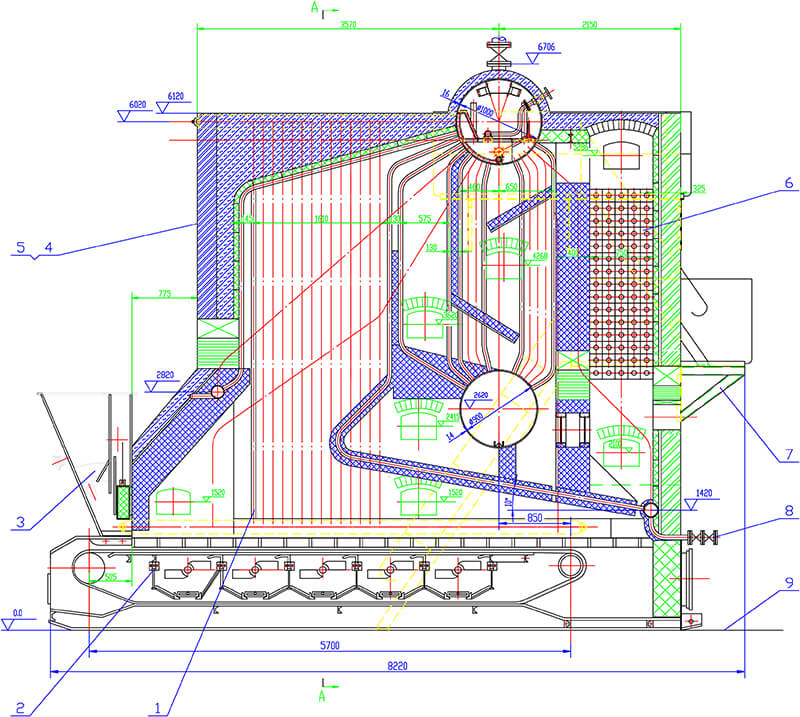 СХЛ6 锅炉 总 图 -модел