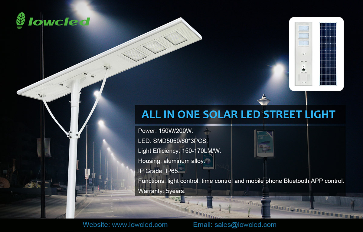 150w solar led street light-small
