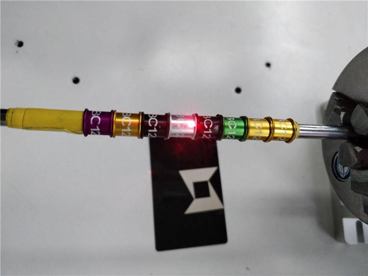 машина для лазерного маркування волокна mopa позначка на каблучці для птахів