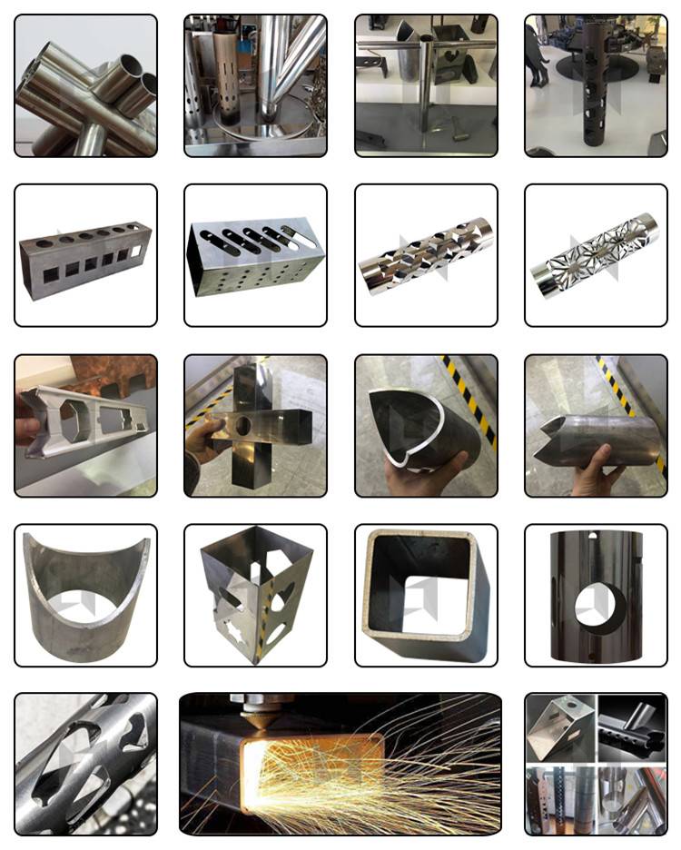 sample ng plate at pipe fiber laser cutting machine