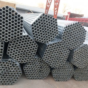 Round  Pre Galvanized Steel Pipe 