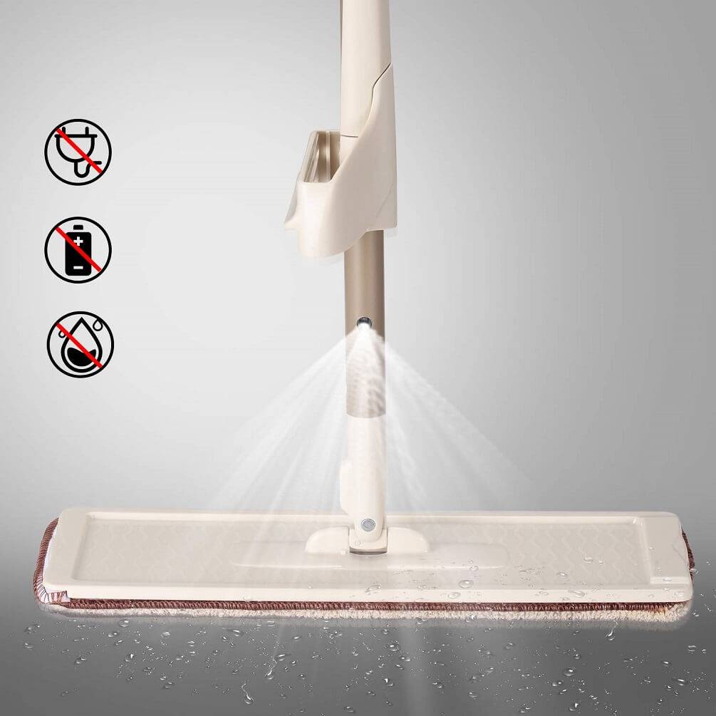 Self Wringing Microfiber Spray Mop Kit  (5)