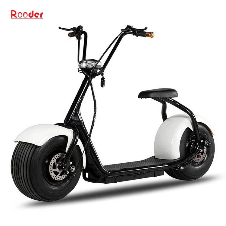 citycoco harley electric scooter r804 with CE 1000w 60v lithium battery and 2 big wheel fat tire for adult from China cheap city coco harley electric motorcycle bike Rooder factory (13)