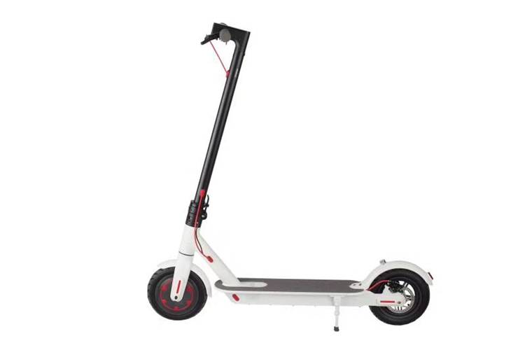 foldable electric mobility scooter r803x with two 8.5 inch wheels lithium battery front rear led light from Rooder foldable electric mobility scooter supplier  (7)